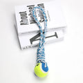 38cm red and white cotton rope dog toy for medium to large breeds