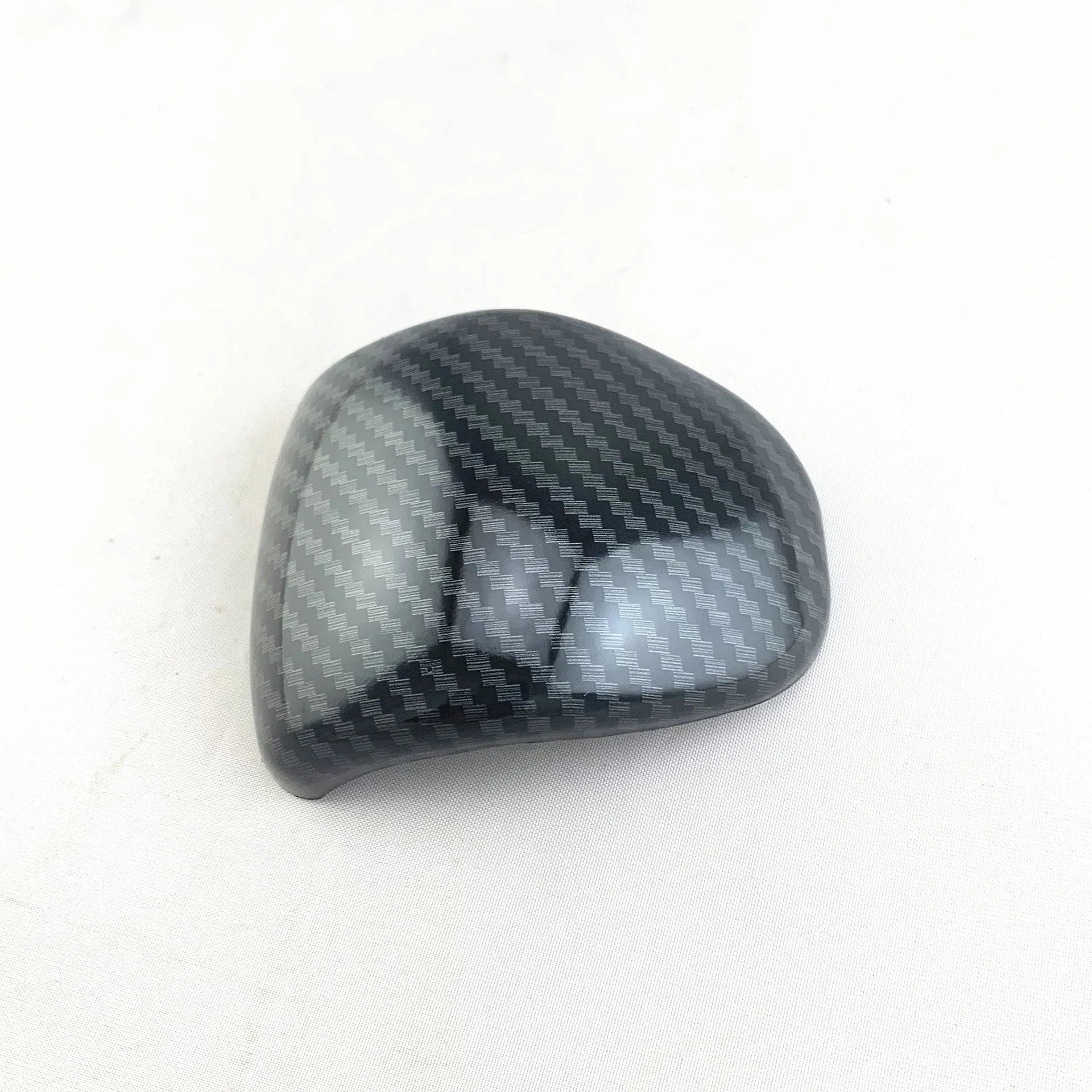 Carbon fibre pattern ABS plastic gear shift cover for Smart RunK3 manual transmission.