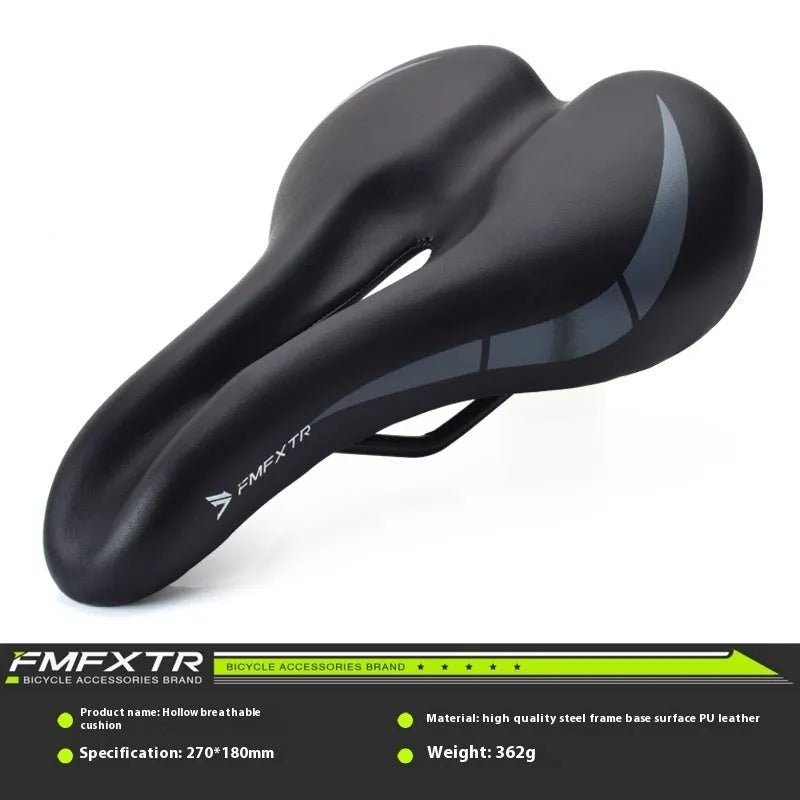 Bicycle seat cushion with hollow design measuring 270mm by 180mm in 3147 colour