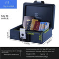 L12 Mechanical 6500G portable small password safe with combination lock and key
