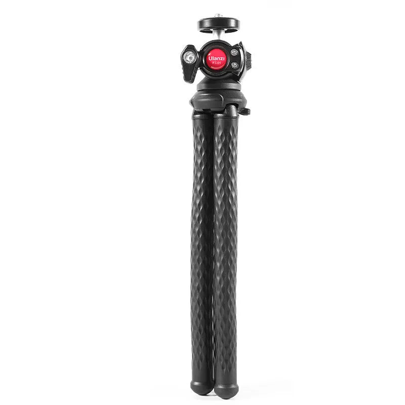 Black octopus leg mobile phone tripod with clip extended to 360mm length