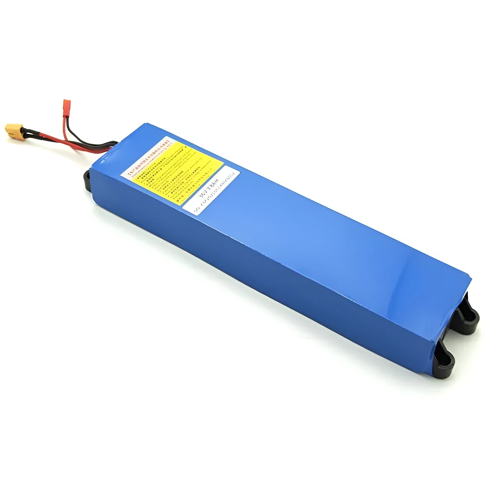 36V lithium battery pack for an electric scooter, showing capacity options of 6.6Ah, 7.8Ah, and 10.4Ah.