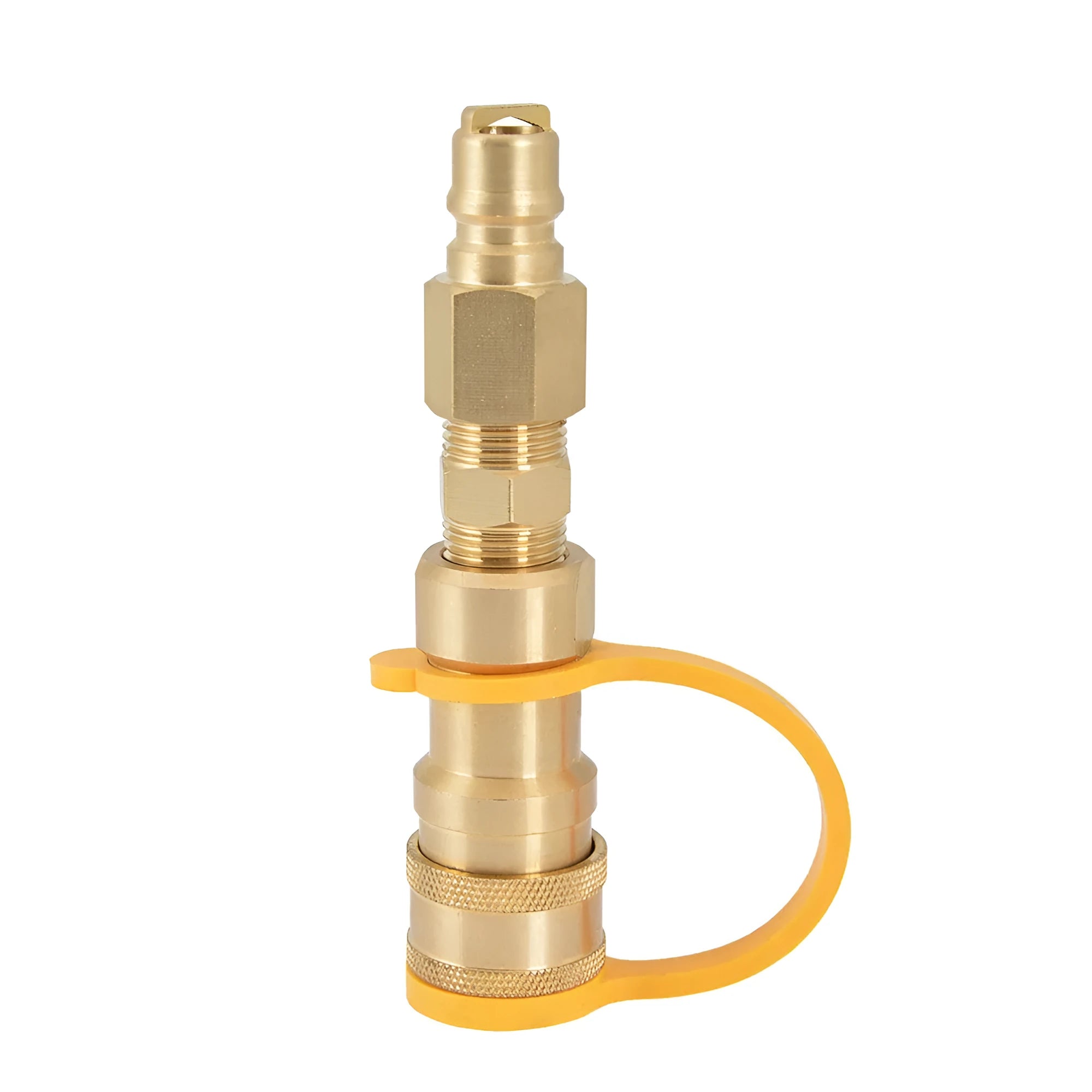 Gold-coloured brass 3/8 gas tank connector replacement part