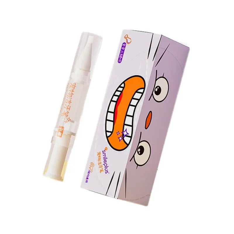 Pet toothbrush pen with 5ml whitening gel for dog and cat dental care