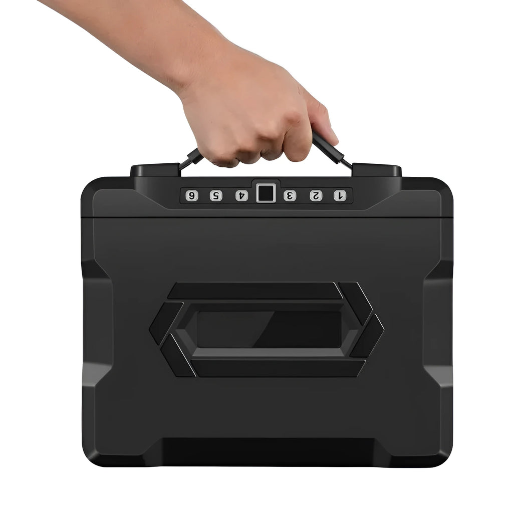 L12 Mechanical 6500G portable small password safe with combination lock and key