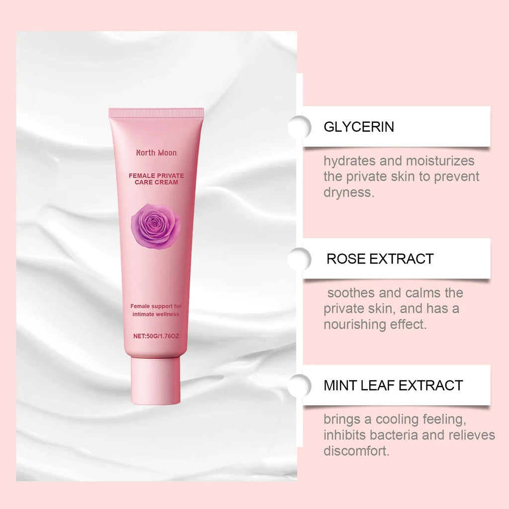 50g tube of daily moisturising cream for dry and tender skin with glycerol and rose extract