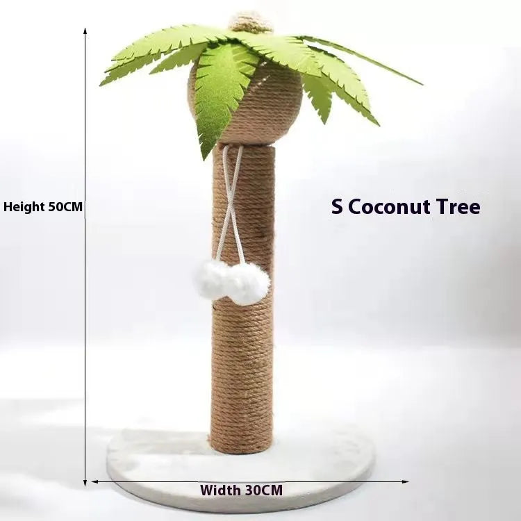 Cactus design cat scratch board climbing pole with sisal scratching surface
