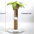 Cactus design cat scratch board climbing pole with sisal scratching surface