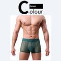 Men's thin invisible breathable boxer shorts in multiple colours with quick-dry polyester fabric