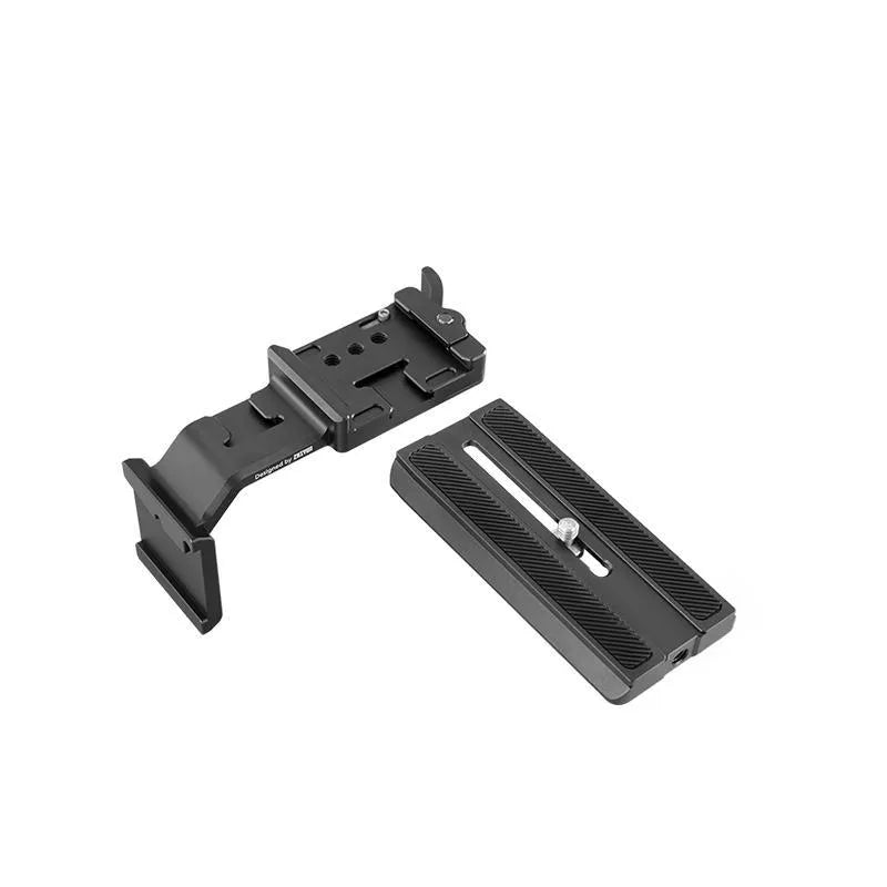 Linjia Yunhe 2S kettle handle accessory kit showing standard handle, dual position handle, and stabilizer unit.