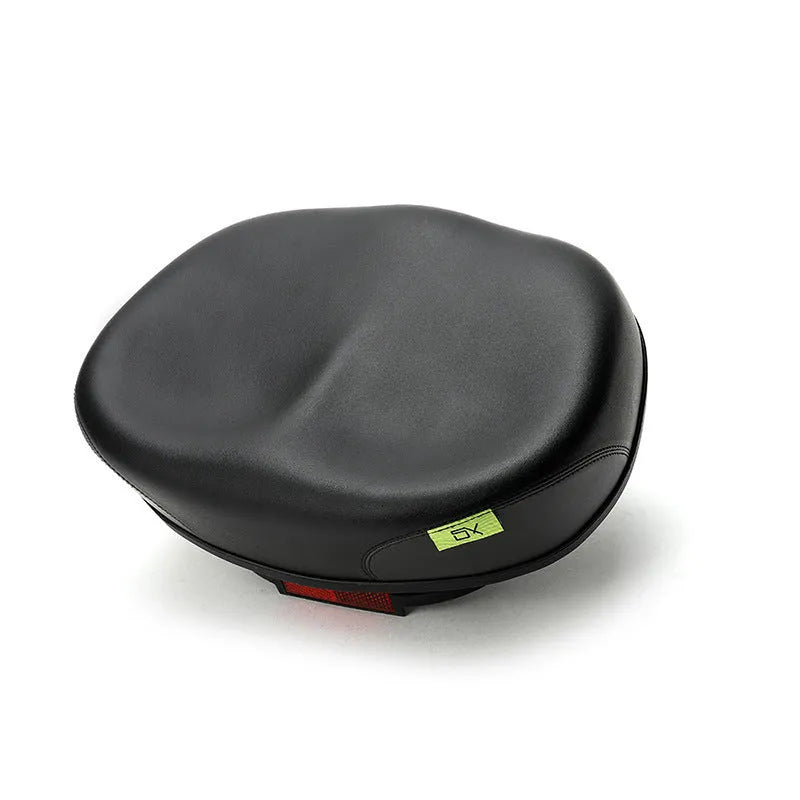 Thickened plus size bicycle saddle in red, grey or light brown with 210x270mm dimensions