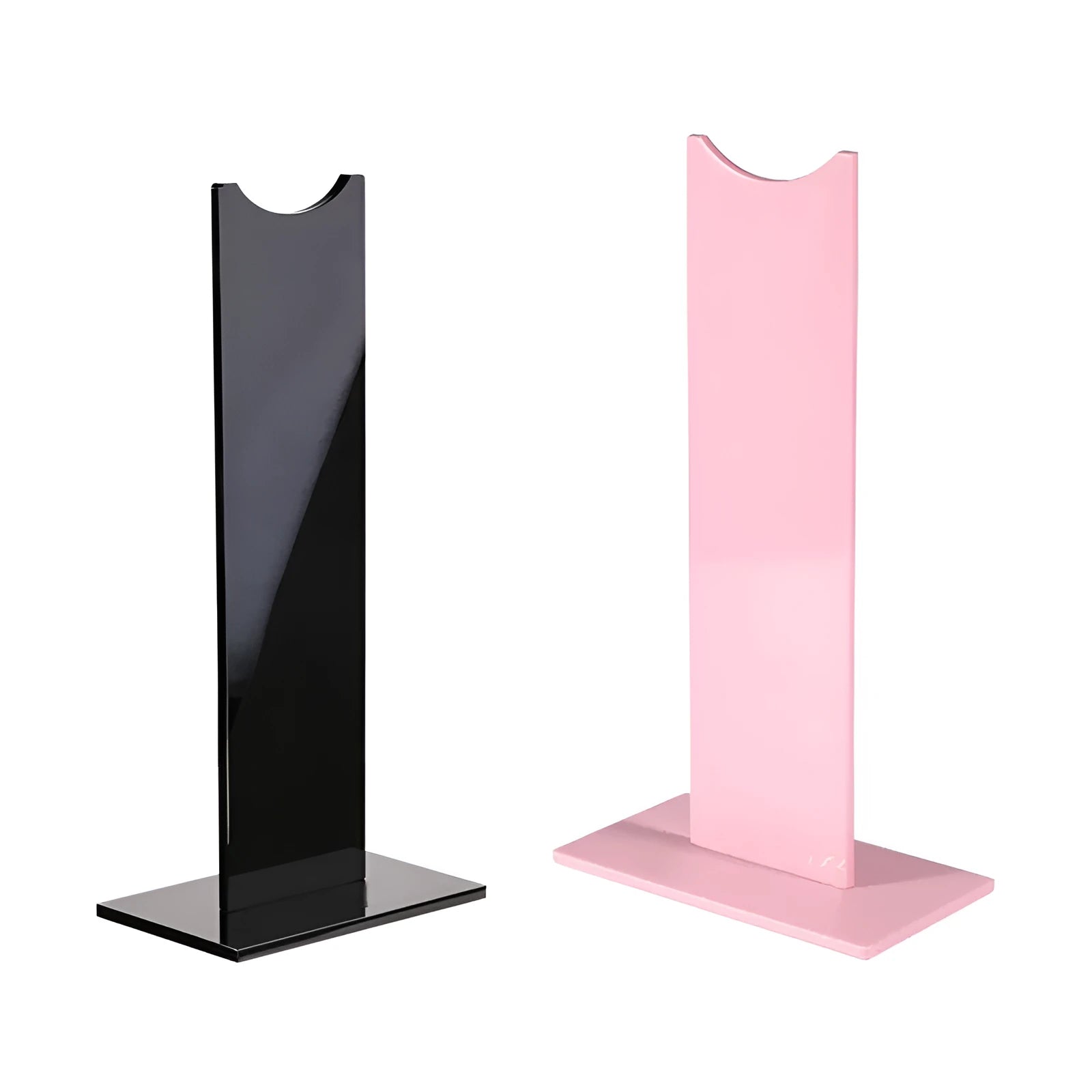 Detachable headphone stand with non-slip silicone base in black colour