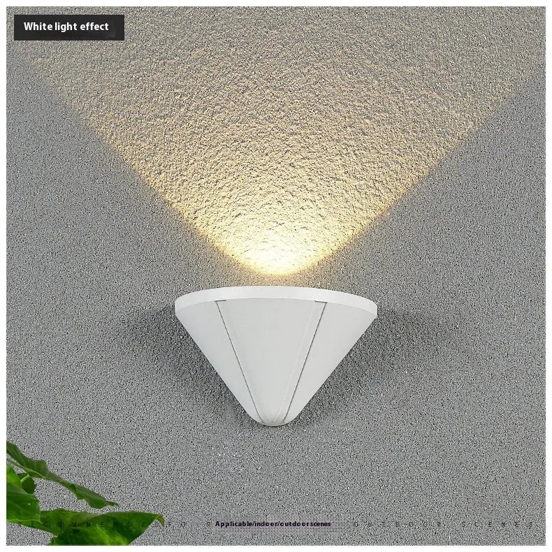 Courtyard LED lamp with bird's nest design in black or white, featuring aluminium alloy shell and IP65 waterproof rating