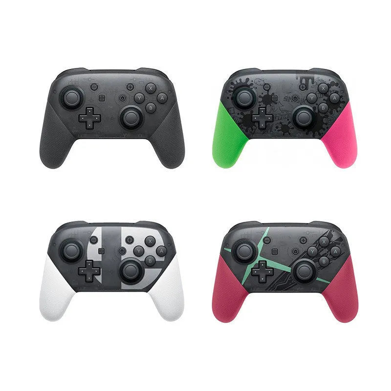 Wireless Bluetooth gamepad with vibration in black, white, red, and green colour options
