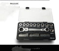 Two-way ratchet wrench set with sockets and batch heads for mechanical applications