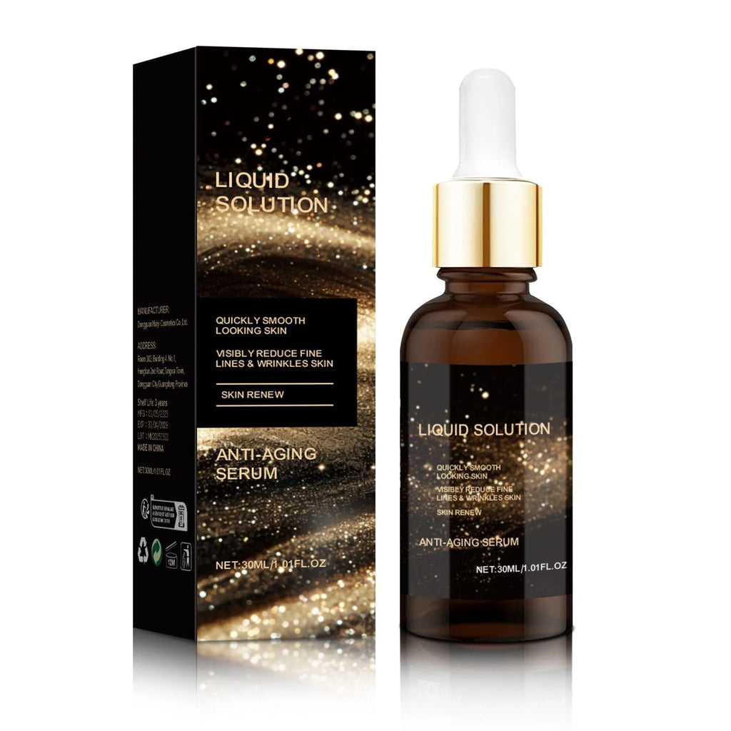 30 ml bottle of facial moisturising solution with hyaluronic acid for delicate skin care