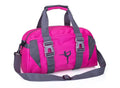 Nylon yoga and gym bag shown in available colours and two size options
