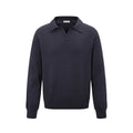 Loose fit men's bottoming shirt in beige, black or dark grey pullover style