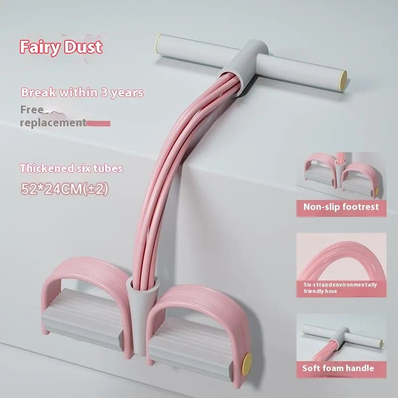 Purple household waist slimming belly trimmer pedal puller exercise device with TPR construction