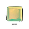 Women's short folding Korean style wallet in PU leather with compact 11cm dimensions