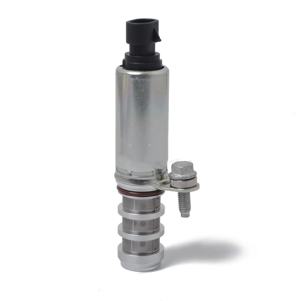 Pair of oil control VVT solenoid valves for Buick and Chevrolet vehicles.