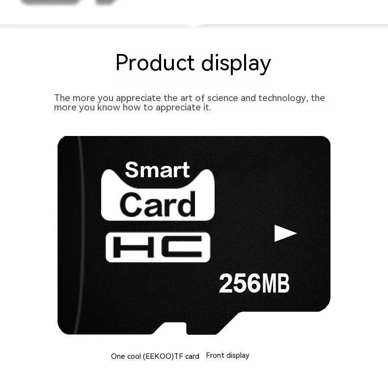 A single 256MB TF series memory card on a white background.