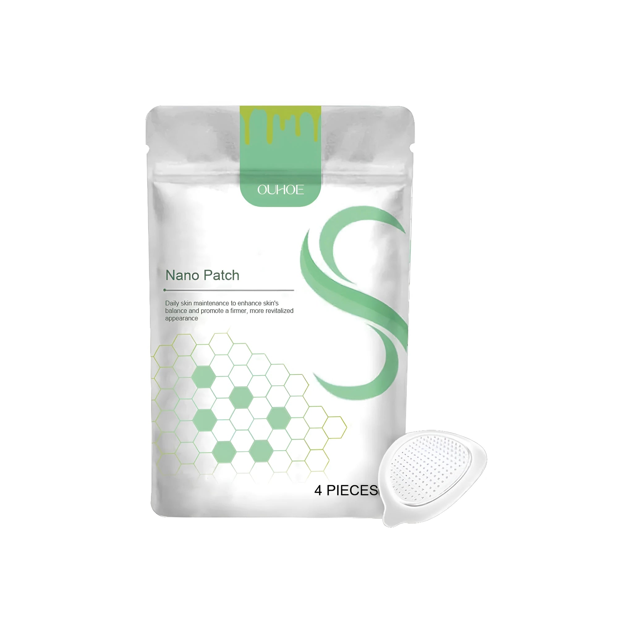Four micro needle body shaping care patches featuring bee venom and botanical extracts
