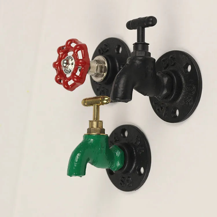 Water pipe style metal towel rack hook wall mounted with polished finish