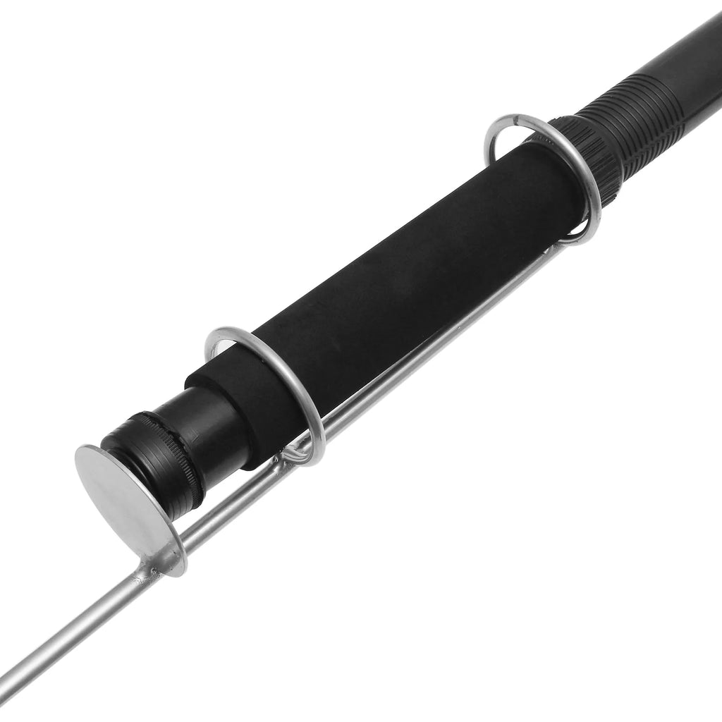 LED fishing rod light with telescopic pole and remote control for outdoor illumination
