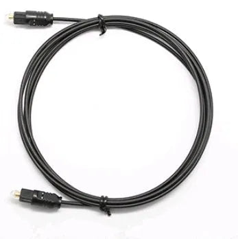 OD2.2 optical digital audio cable with TOSLINK connectors on a white background