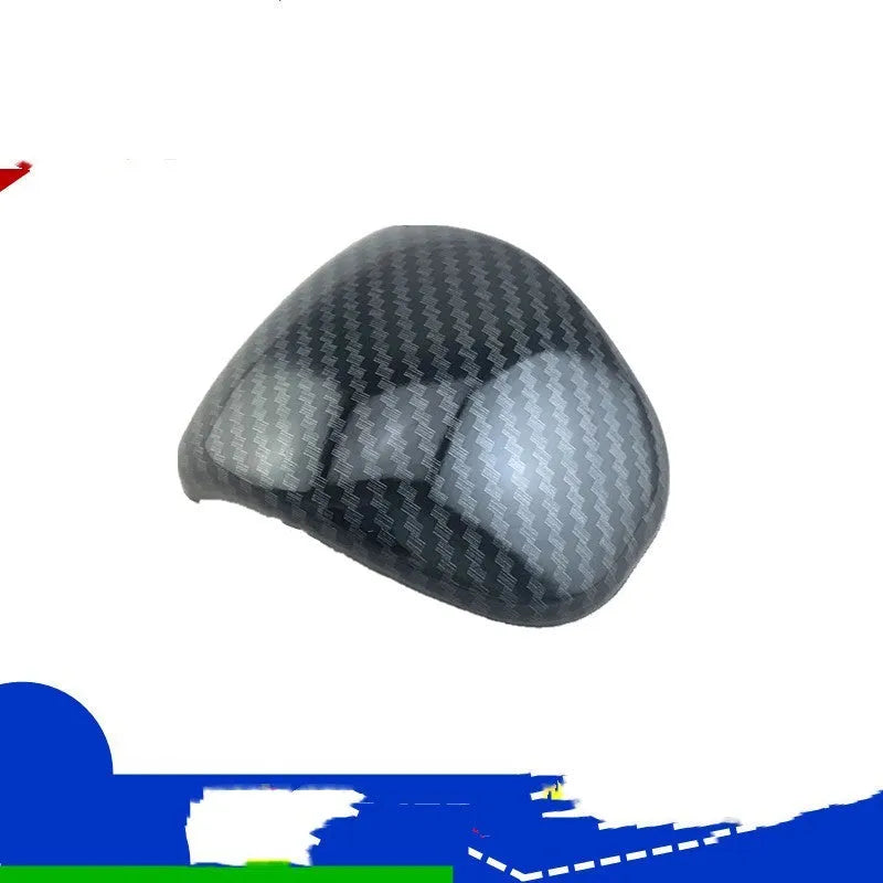Carbon fibre pattern ABS plastic gear shift cover for Smart RunK3 manual transmission.