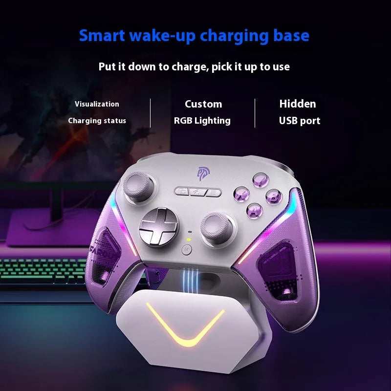 Rocker Smart Startstop game controller charging dock in black, green, or purple colours
