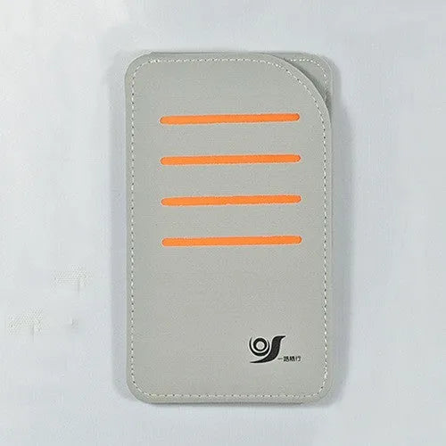 Car sun visor set with four shading tablets stored in a grey vehicle-mounted bag.