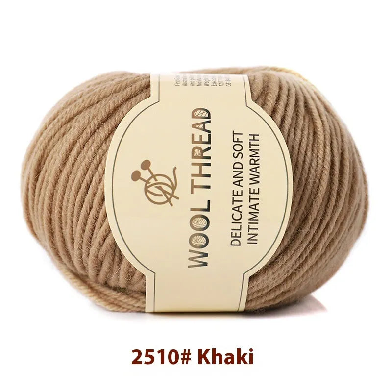 Hand knitting wool yarn roll for baby clothes with 10 needle specification in various colours