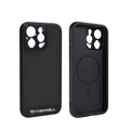 Black slim fit phone case for iPhone 13 Pro, 14 Pro, and 15 Pro and Pro Max models.