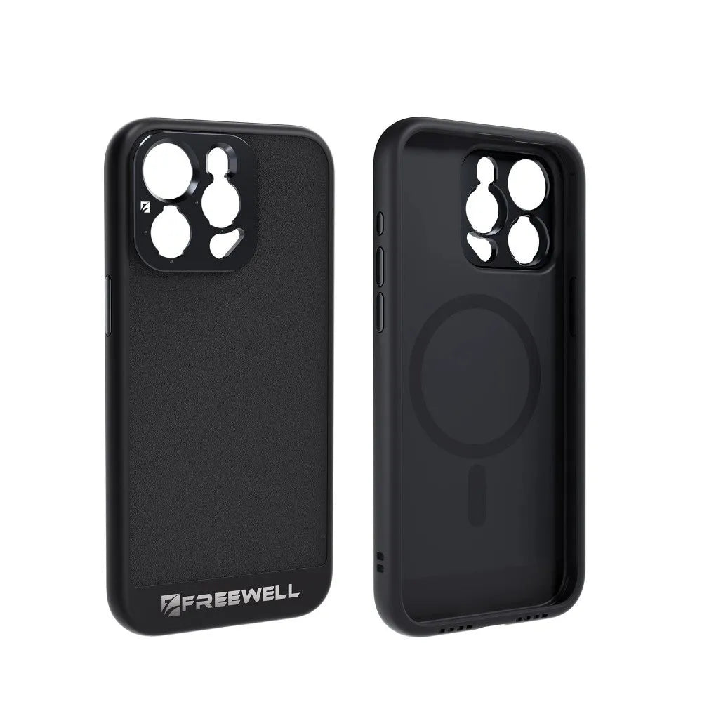 Black slim fit phone case for iPhone 13 Pro, 14 Pro, and 15 Pro and Pro Max models.