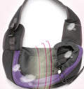 Lightweight pet backpack for small dogs and cats in blue colour with ventilation and foam padding