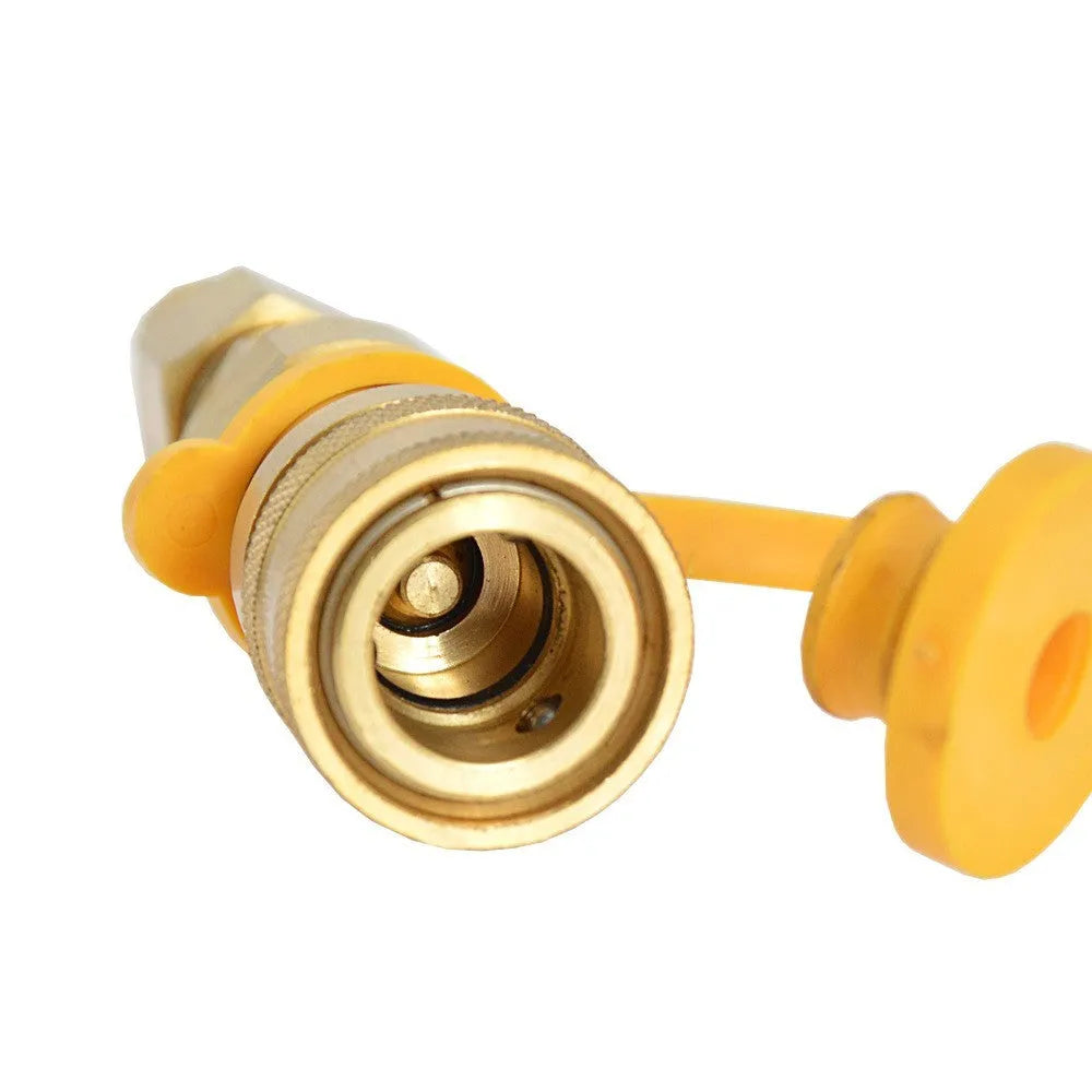 Gold-coloured brass 3/8 gas tank connector replacement part
