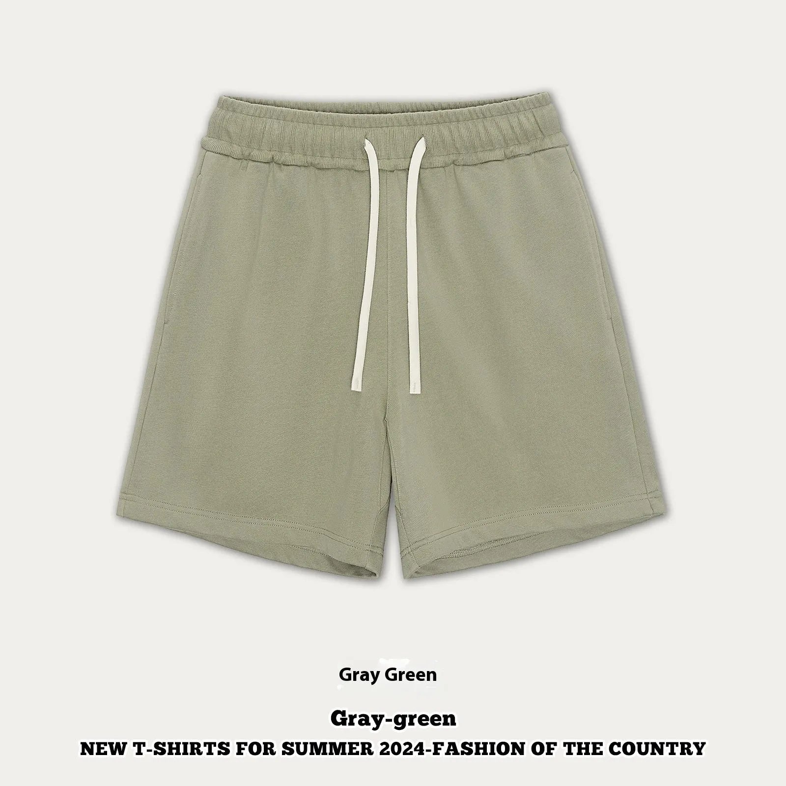 Loose-fit cotton denim shorts for baby or toddler in charcoal grey colour on a hanger.