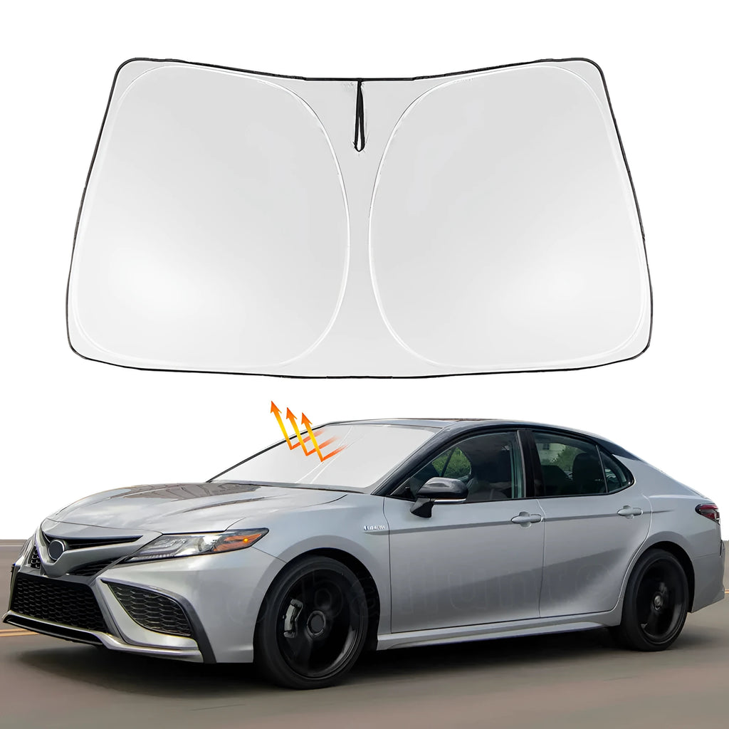 Custom car windshield sunshade for Toyota NOAH XOVY 90 series in silver tape material