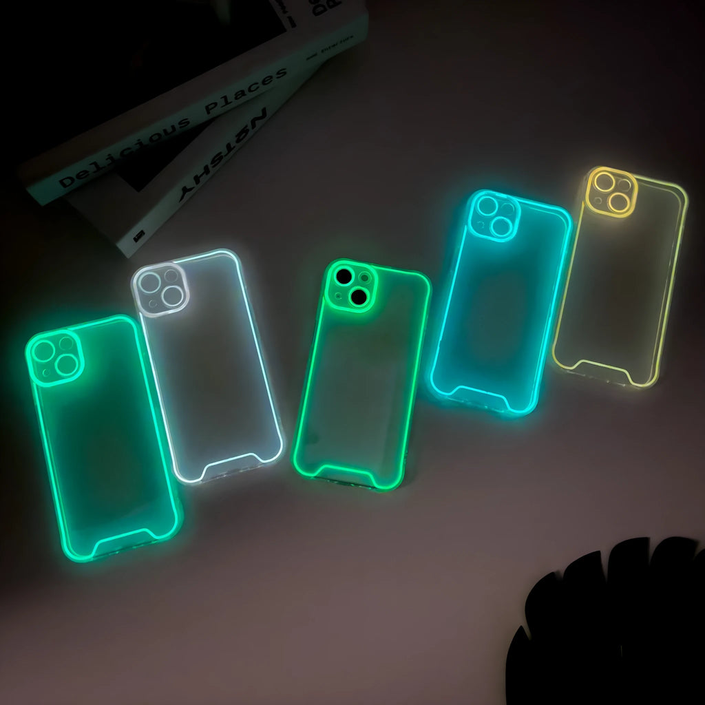 Glow in the dark soft TPU iPhone case for Christmas in multiple colours on iPhone 14 Pro Max
