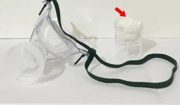 Soft rubber mask fitting aid for format A mask adjustment