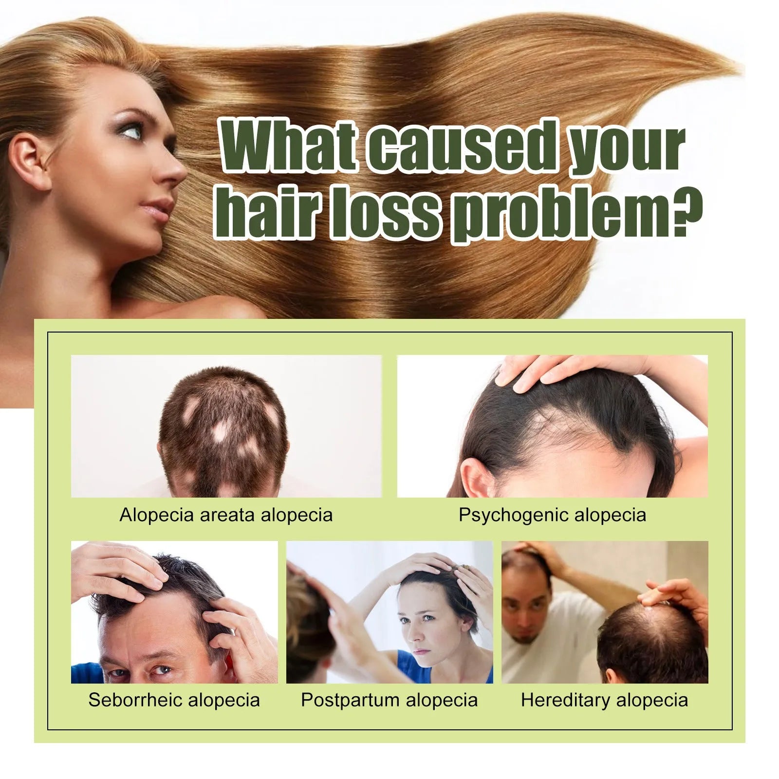 60ml bottle of hair care anti-fall repair essential oil for dry hair tail treatment