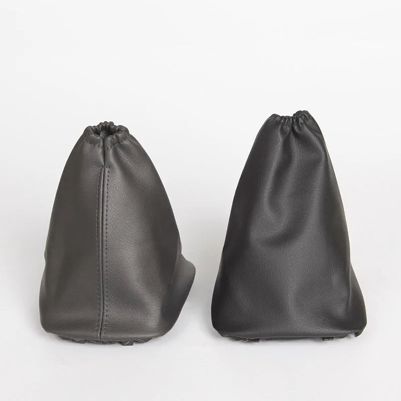 Black genuine leather dust cover for a Toyota Corolla gear shift lever.