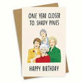 Simple modern birthday greeting card with a selection of colourful and kraft paper envelopes in two sizes.