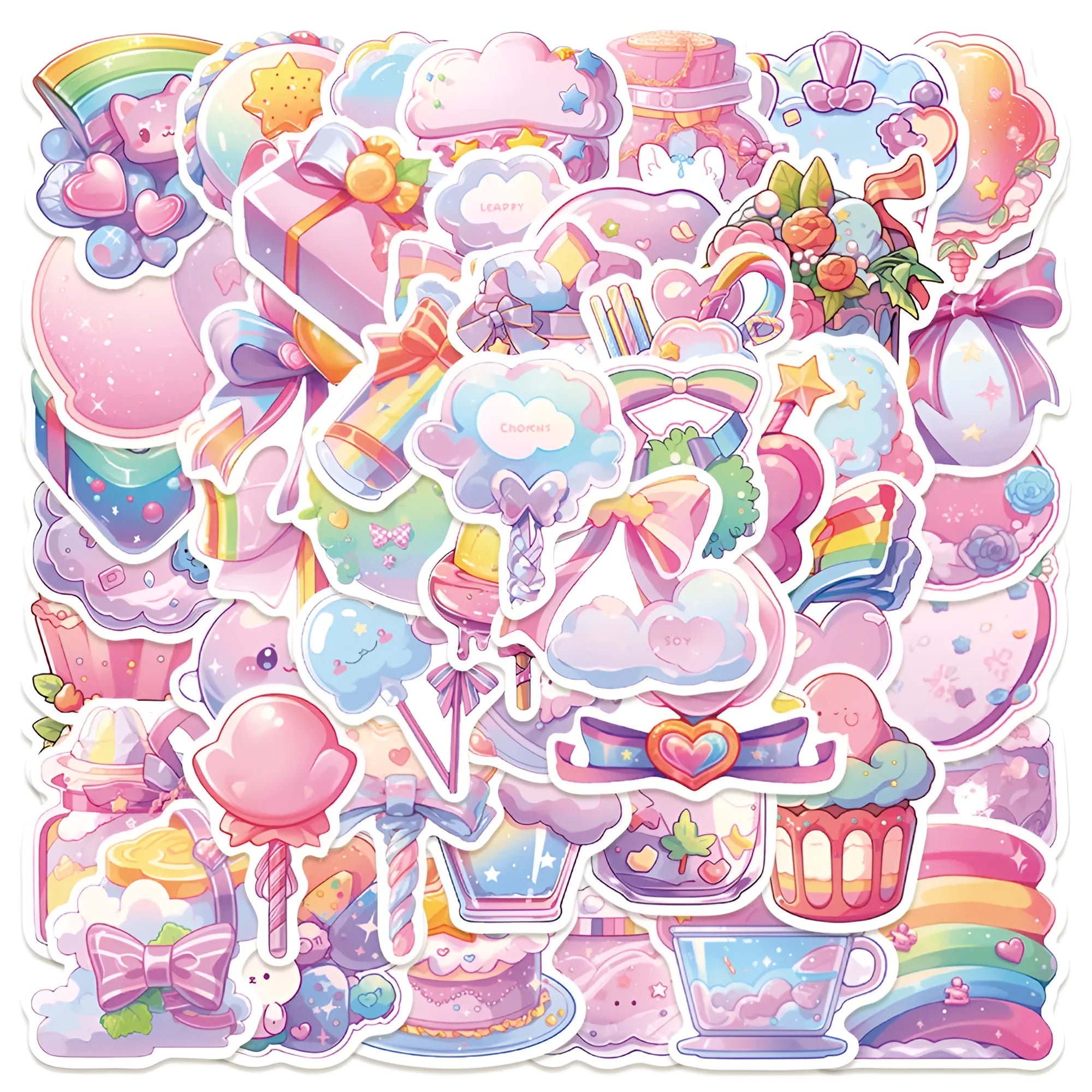 Fresh candy small object waterproof stickers for hand account decoration measuring 4-7cm