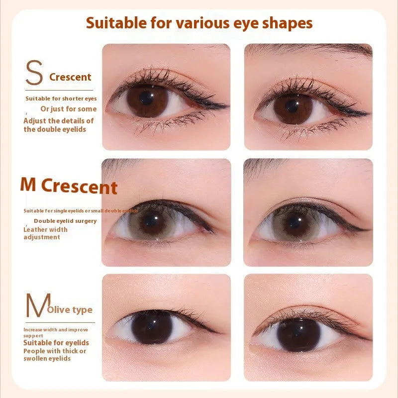 Roll of invisible lace double eyelid stickers in three colour options.