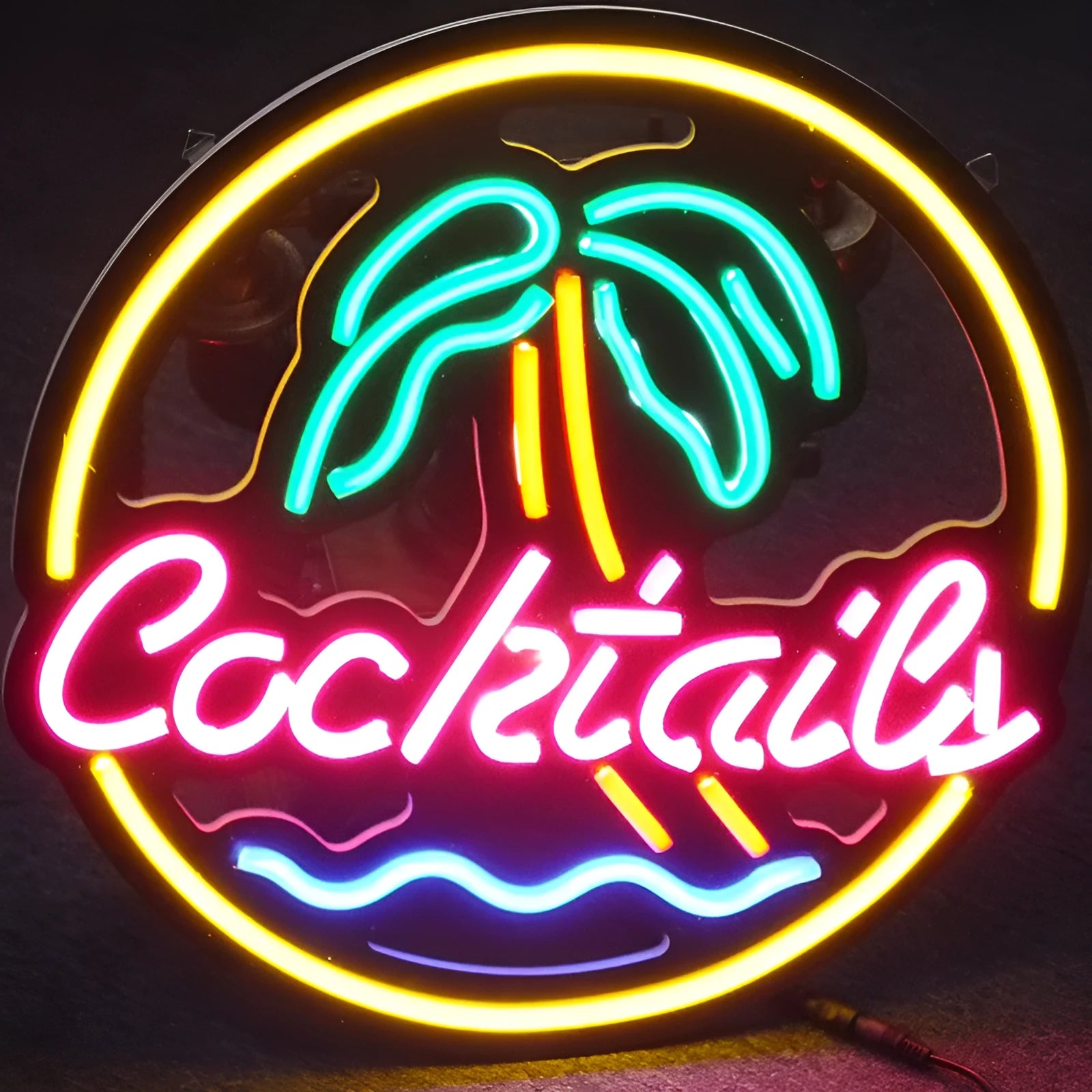 LED coffee neon billboard advertising light with PVC shell for commercial decoration