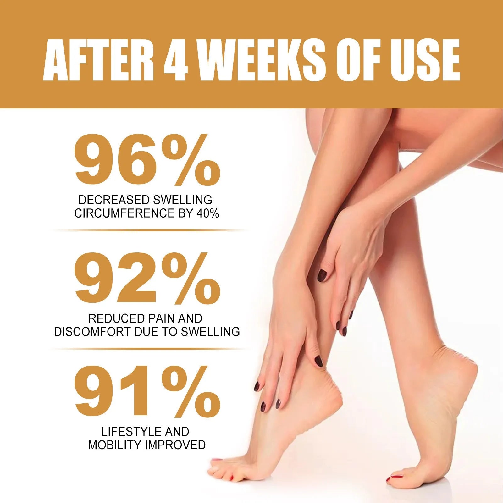 50ml bottle of natural extract body oil for moisturising and leg massage.