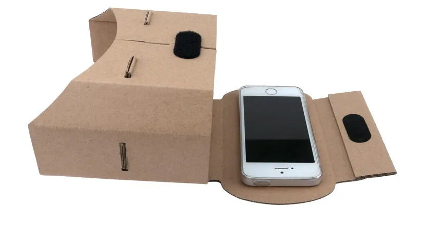 Carton virtual reality glasses for smartphones with 4 to 6 inch screens